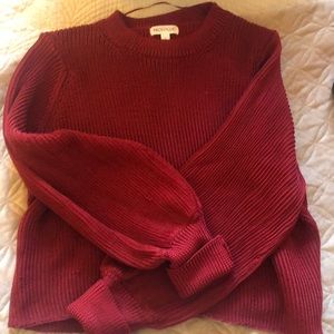 Red Chunky Knit Sweater